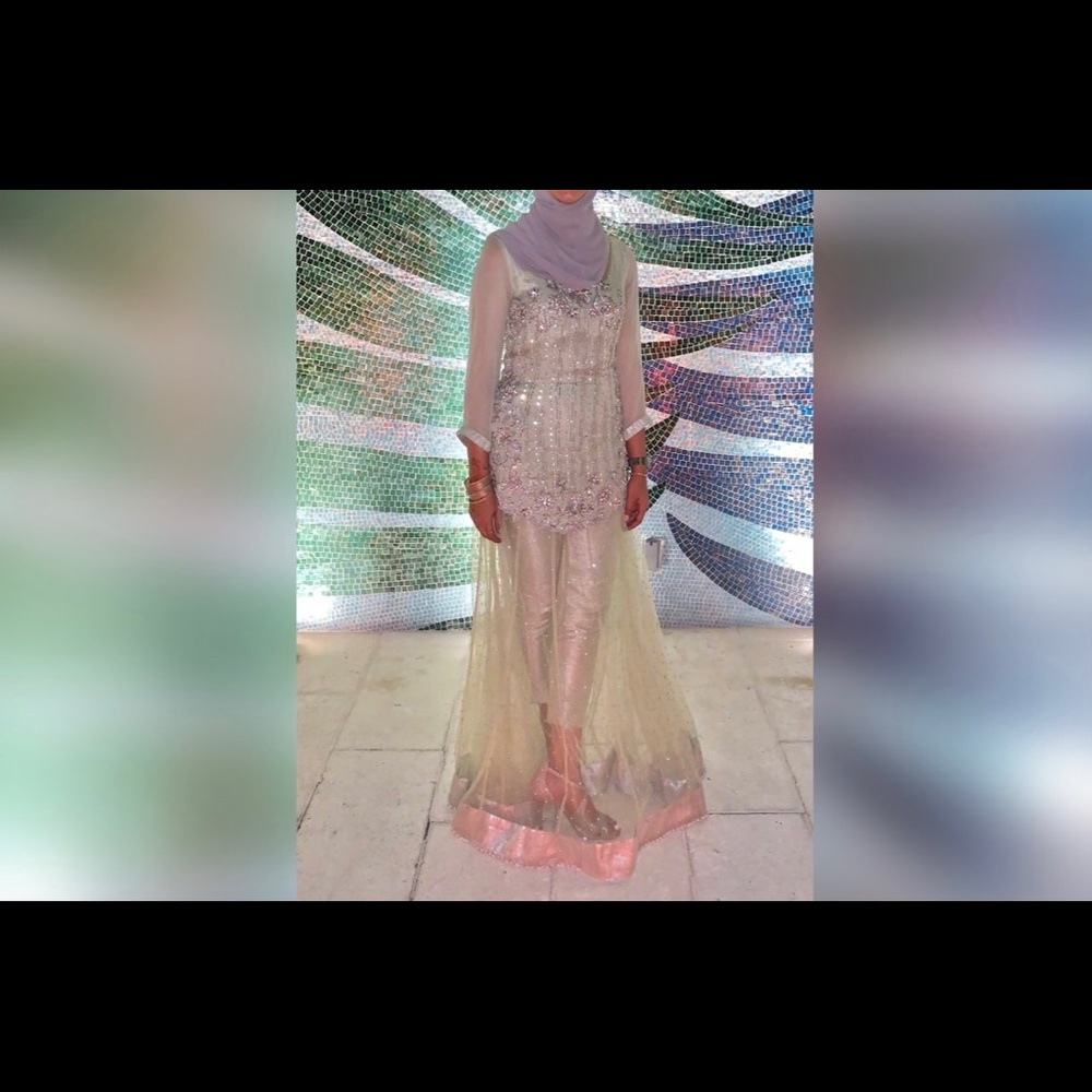 Pakistani Indian Designer MGM Gown Shalwar Kameez Maxi FPL lengha